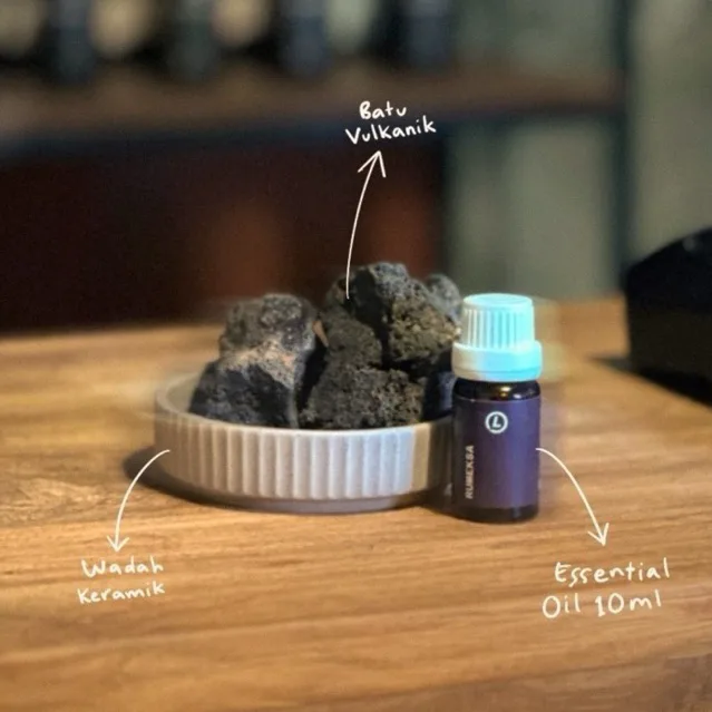 Parfum Lava Stone Diffuser Set